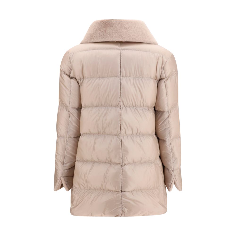 Herno Beige Goose Down Full-Length Jacket | Regal Royce