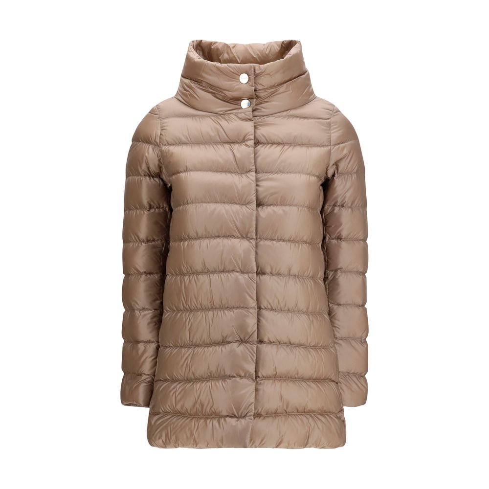 Herno Beige Polyester Full-Length Jacket | Regal Royce