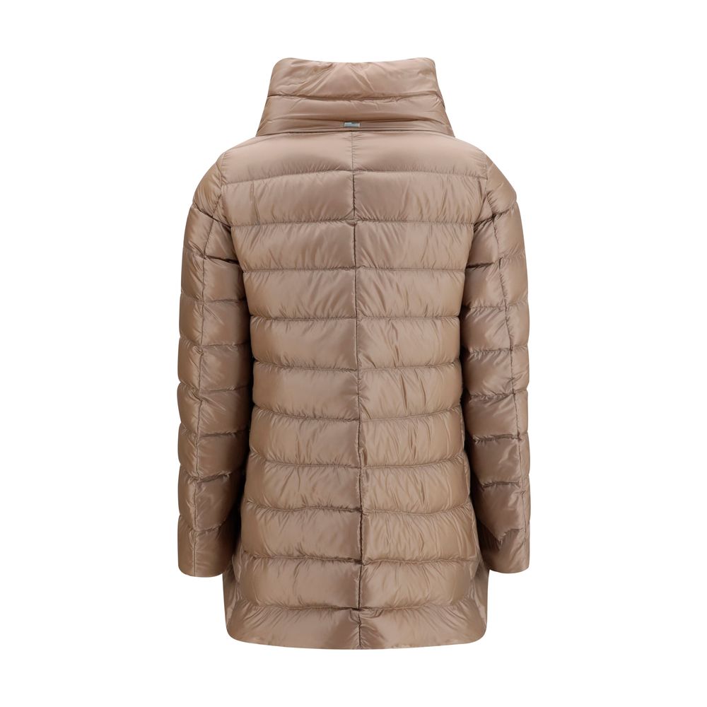 Herno Beige Polyester Full-Length Jacket | Regal Royce