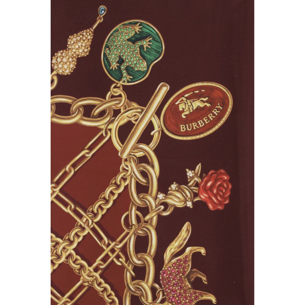 Burberry Bordeaux Silk Scarf | Regal Royce