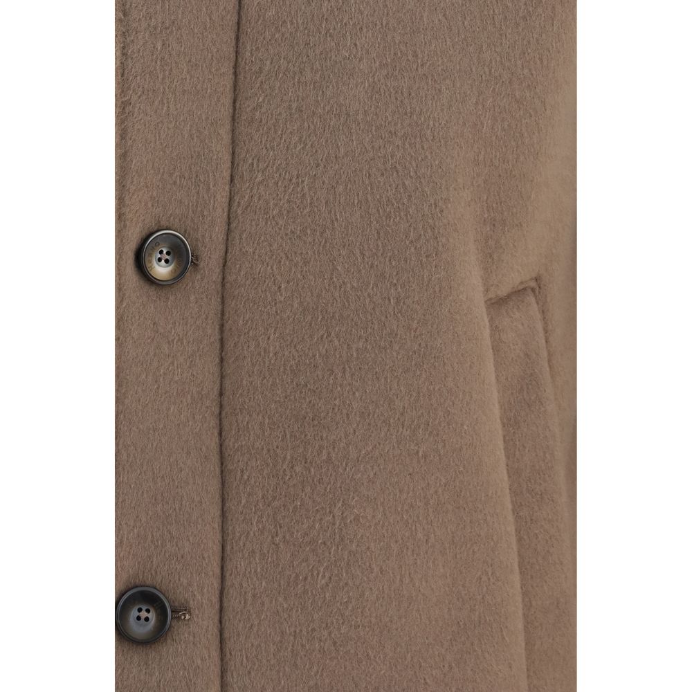 Herno Brown Polyester Full-Length Jacket | Regal Royce