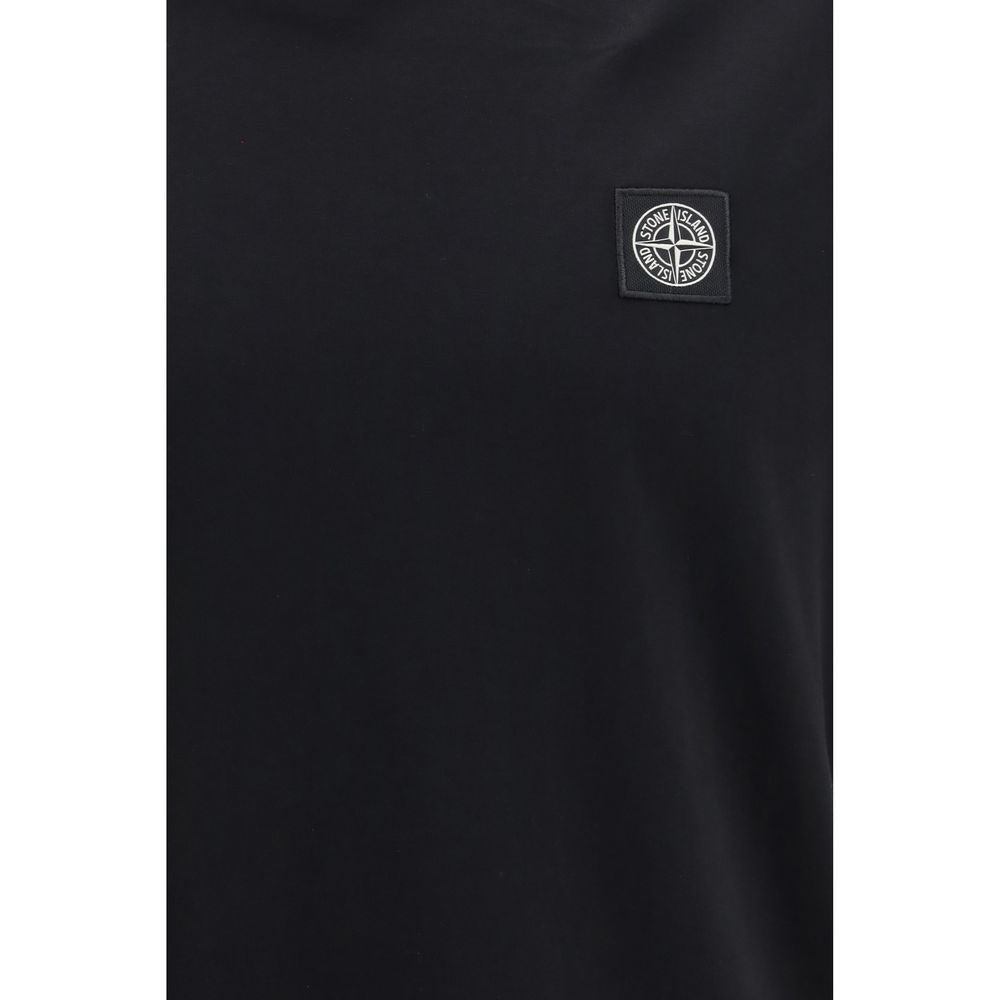 Stone Island Black Cotton T-Shirt | Regal Royce