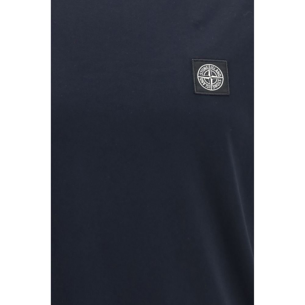 Stone Island Blue Cotton T-Shirt | Regal Royce