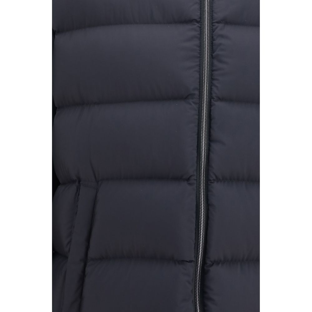 Herno Black Polyamide Full-Length Jacket | Regal Royce