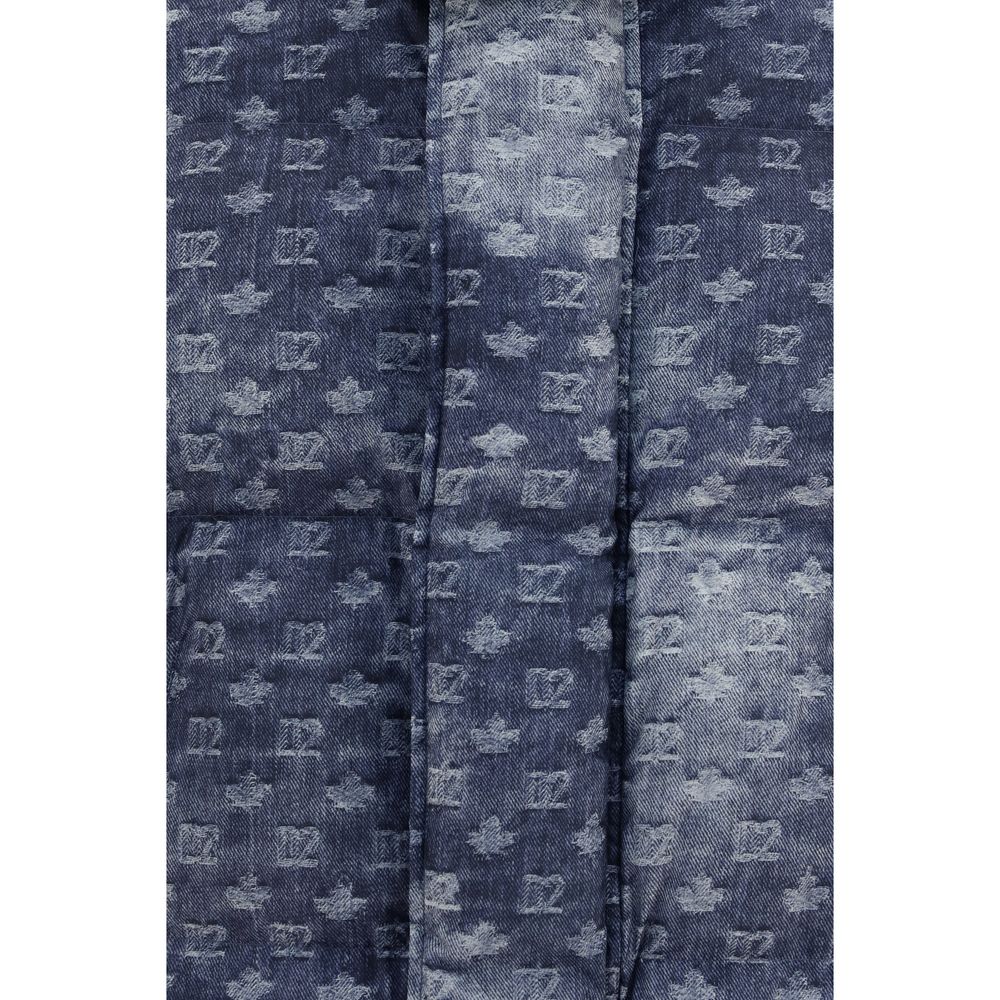Dsquared² Blue Polyester Full-Length Jacket | Regal Royce