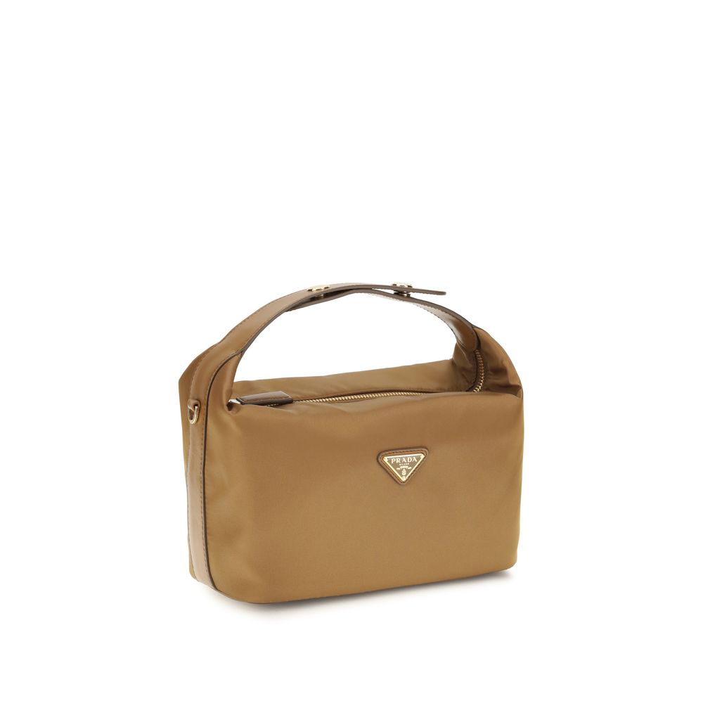 Prada Beige Recycled Polyamide Shoulder Bag | Regal Royce