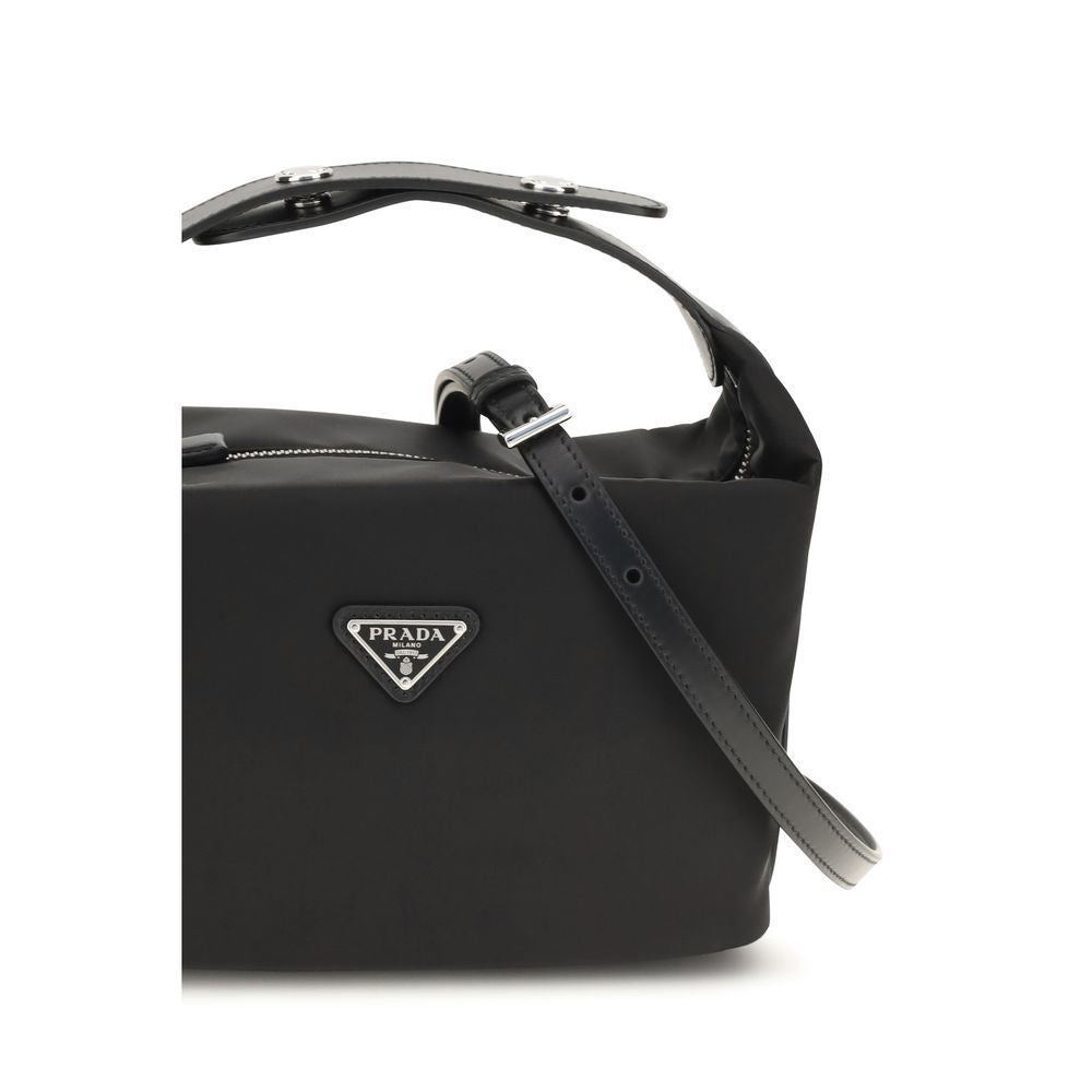 Prada Black Recycled Polyamide Shoulder Bag | Regal Royce