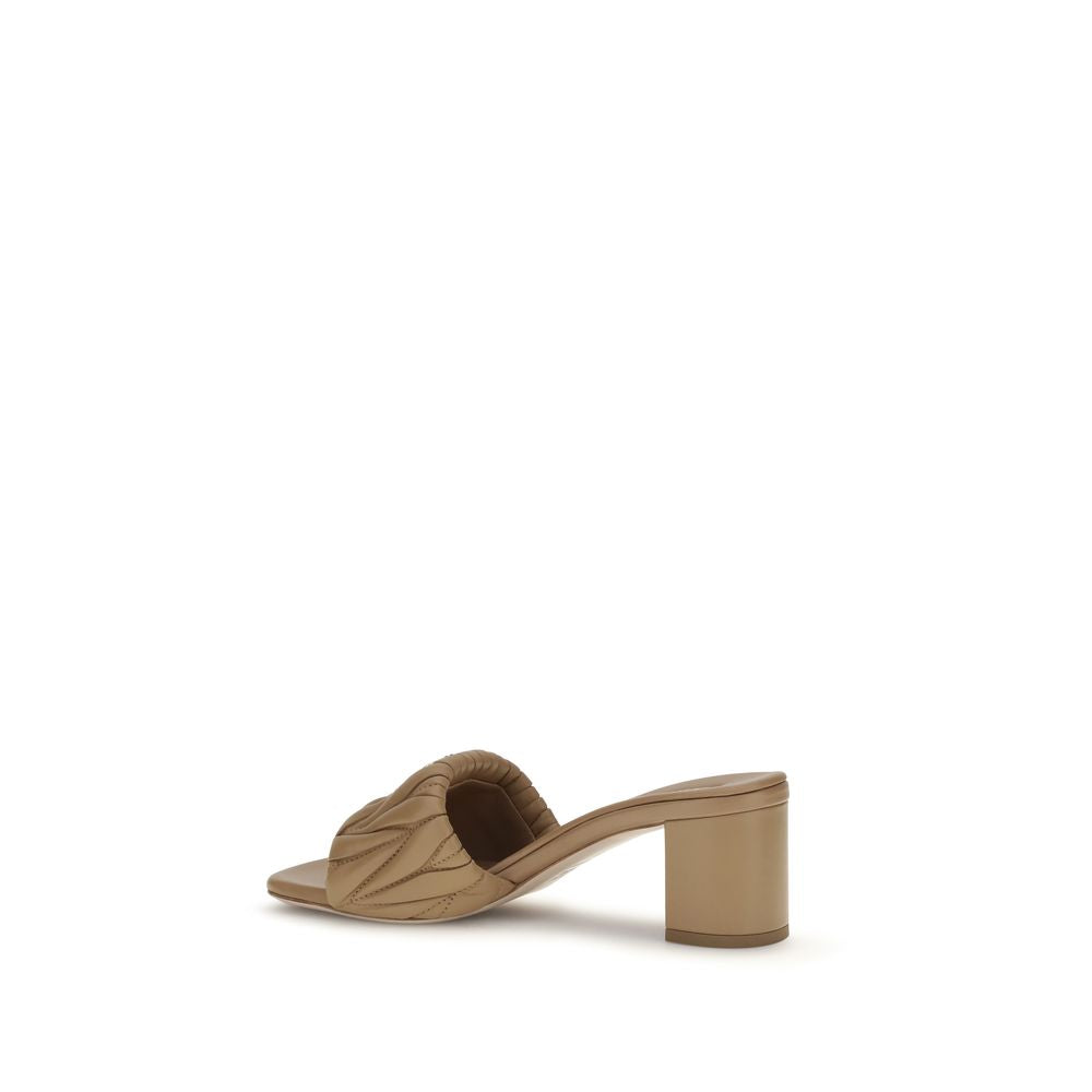 Miu Miu Beige Lamb Ovis Aries Aries Platform Sandals | Regal Royce