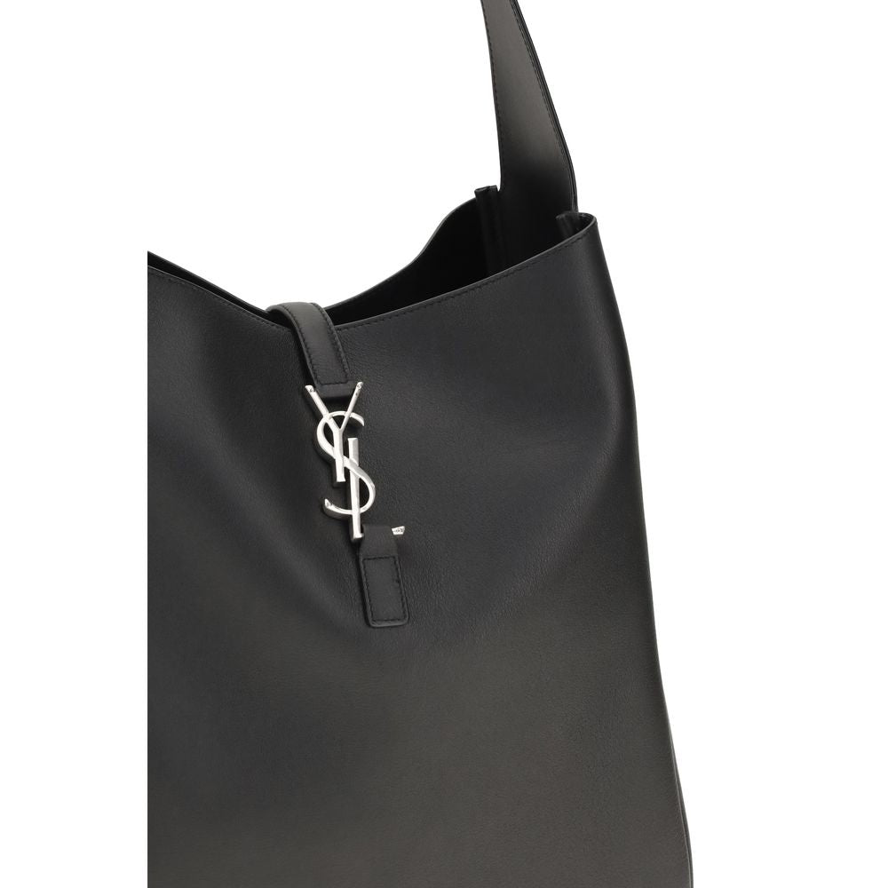 Saint Laurent Black Calf Leather Bos Taurus Shoulder Bag | Regal Royce