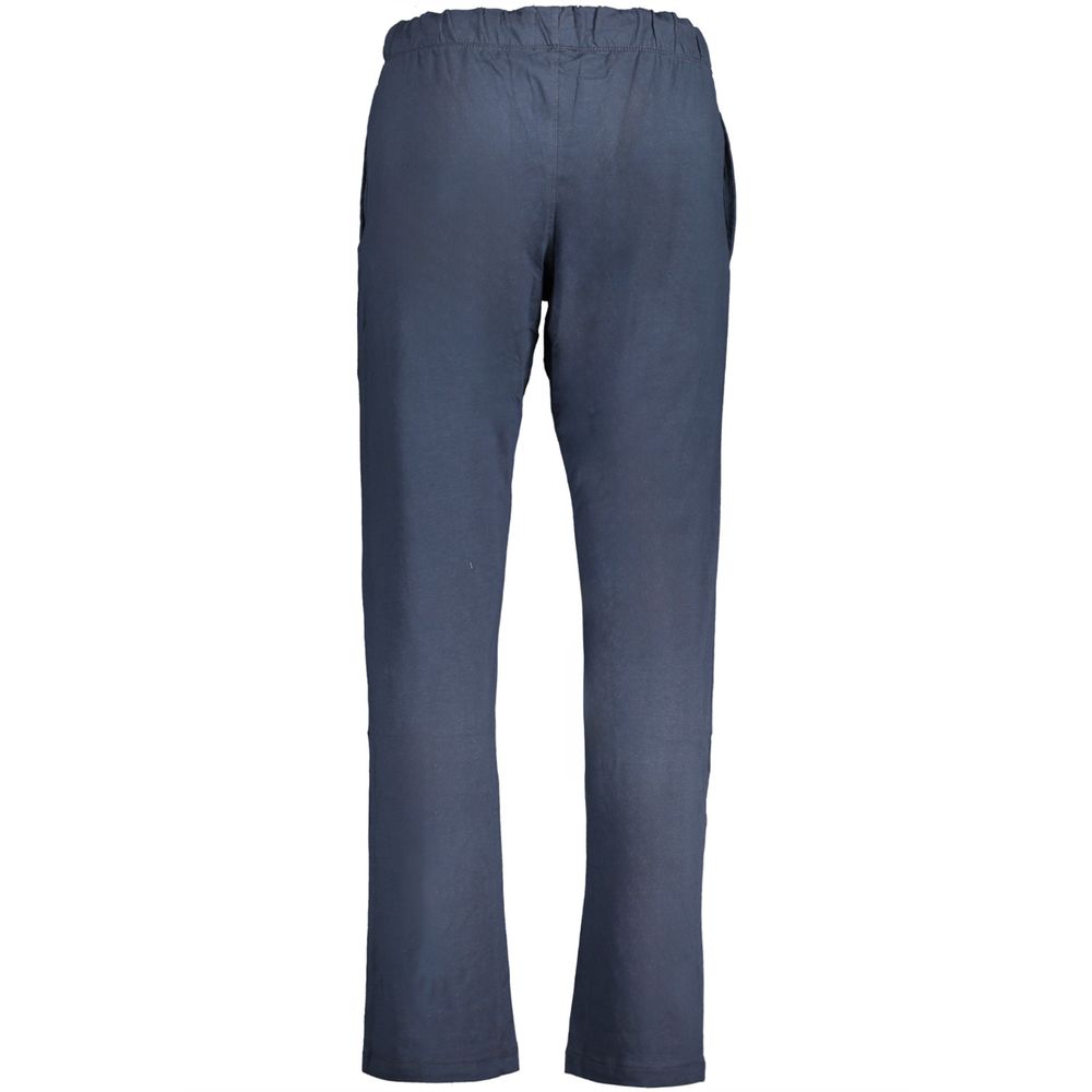 Gianmarco Venturi Blue Cotton Men's Trousers | Regal Royce