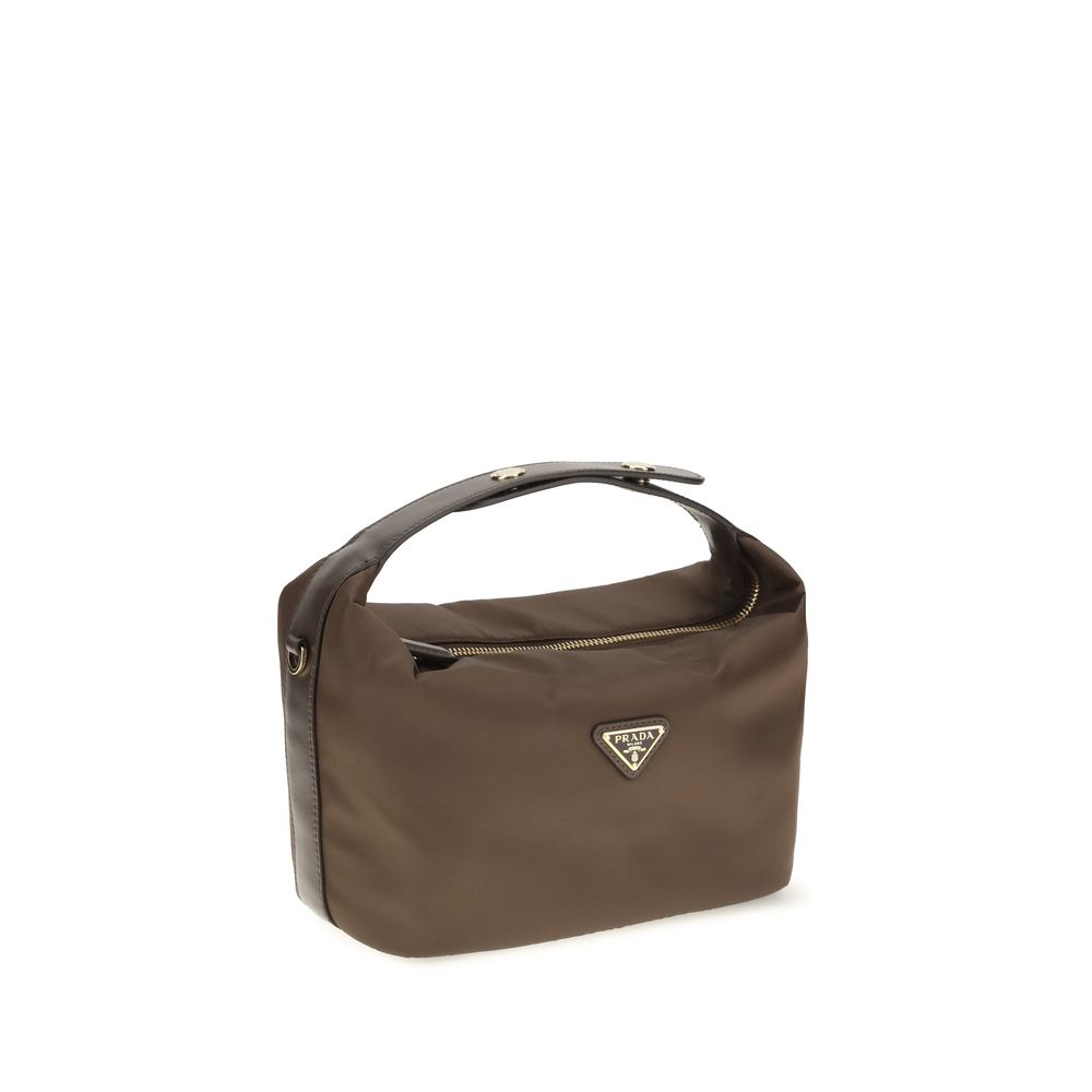 Prada Brown Recycled Polyamide Shoulder Bag | Regal Royce