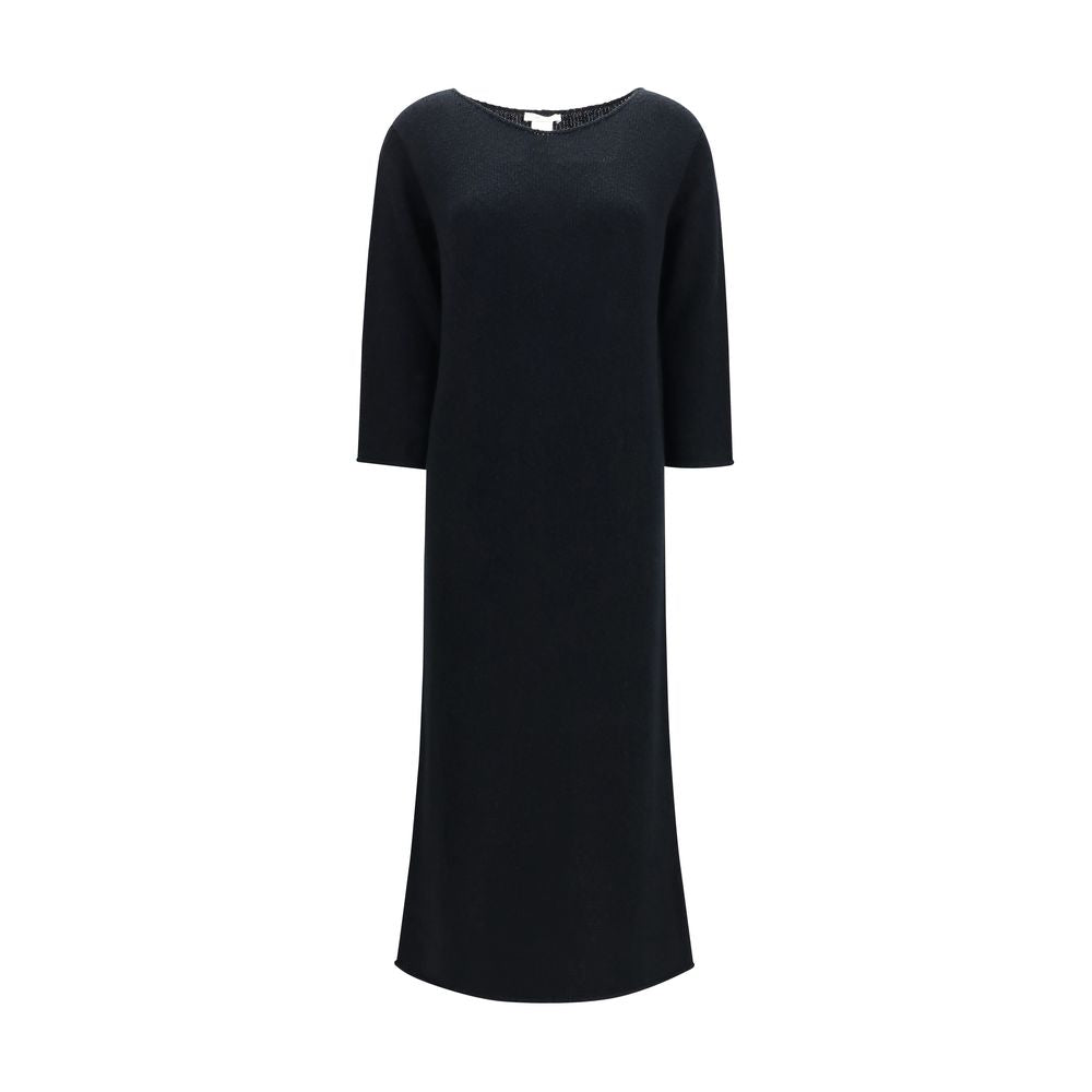 The Row Black Cotton Casual Dress | Regal Royce