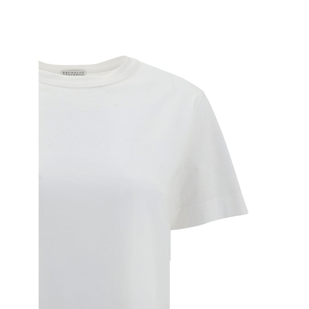 Brunello Cucinelli White Cotton T-Shirt | Regal Royce
