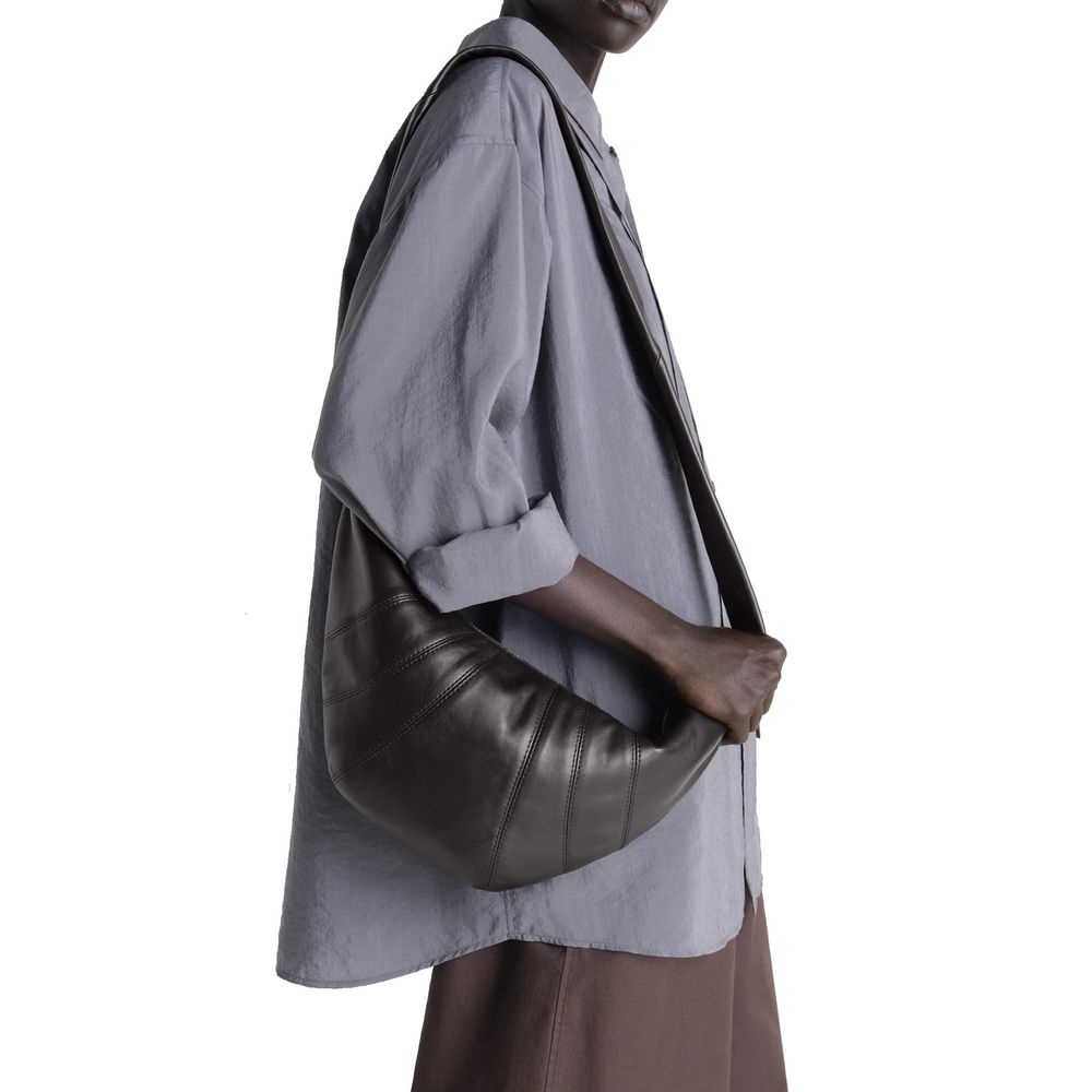Lemaire Brown Lamb Leather Shoulder Bag | Regal Royce