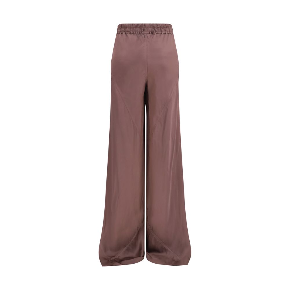 Rick Owens Brown Silk Casual Pants | Regal Royce