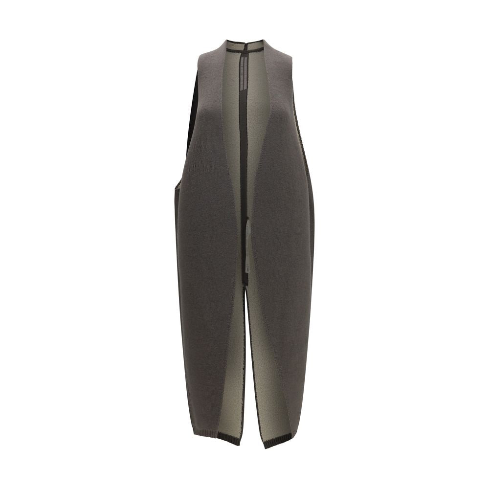 Rick Owens Gray Wool Oves Aries Sleeveless Jacket | Regal Royce