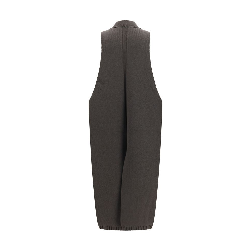 Rick Owens Gray Wool Oves Aries Sleeveless Jacket | Regal Royce