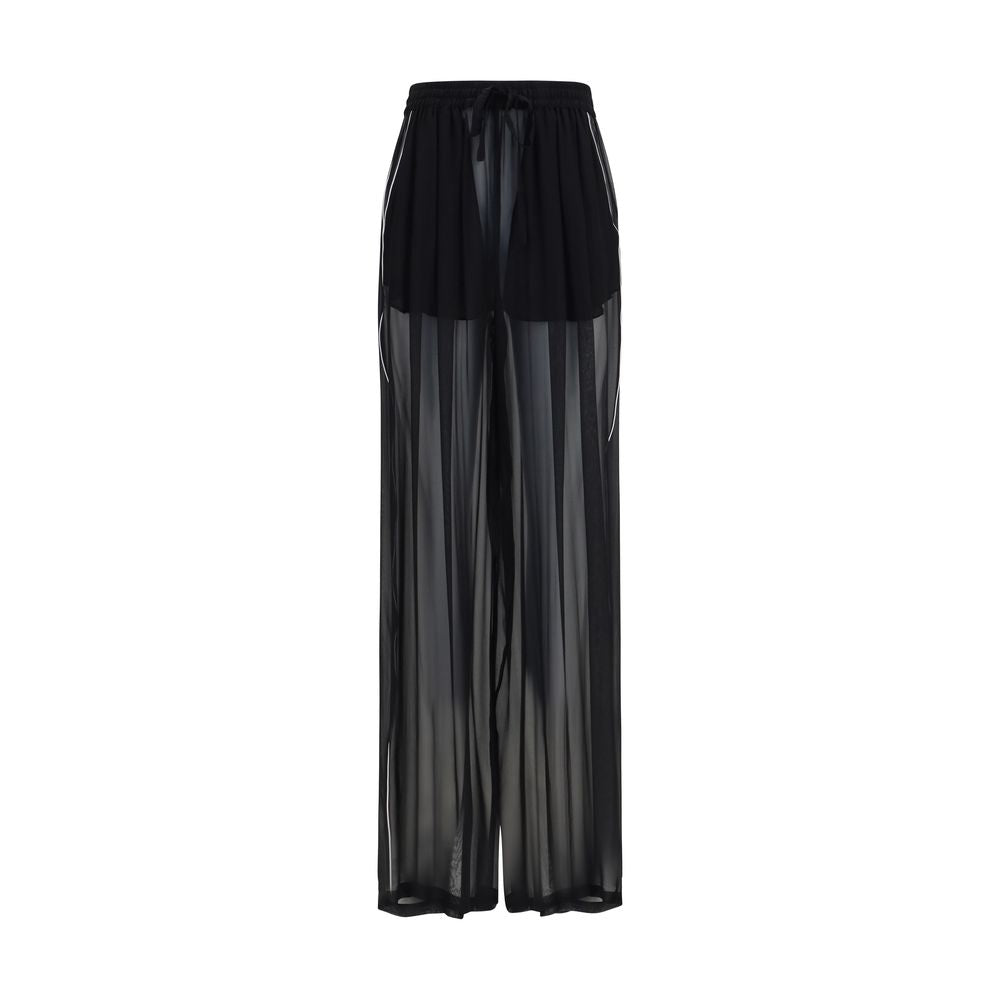 Dolce & Gabbana Black Silk Casual Pants | Regal Royce
