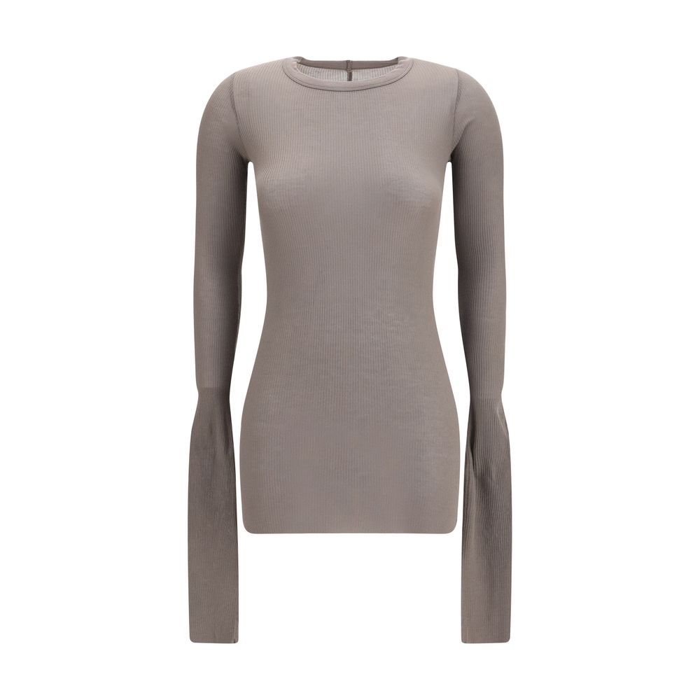Rick Owens Gray Viscose Long Sleeve T-Shirt | Regal Royce