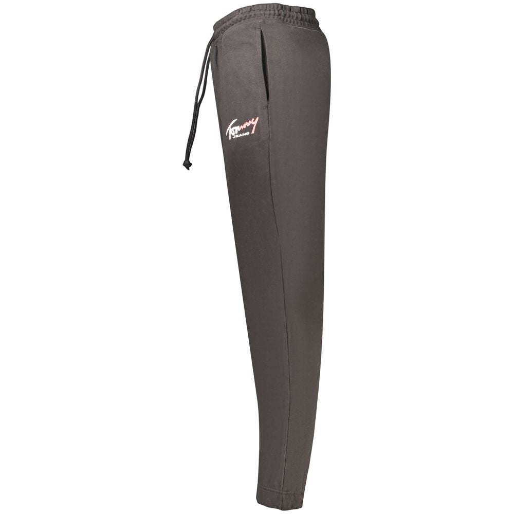 Tommy Hilfiger Black Cotton Mens Trousers | Regal Royce