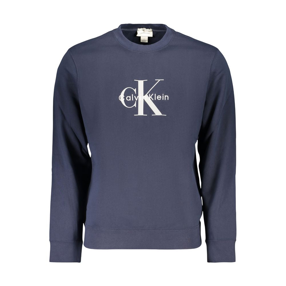 Calvin Klein Blue Cotton Men's Sweatshirt | Regal Royce