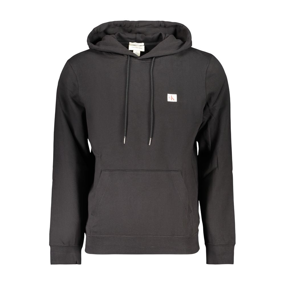 Calvin Klein Black Cotton Men Hoodie | Regal Royce