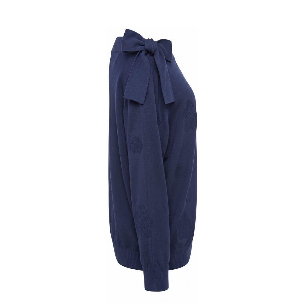 Malo Blue Cotton Women Sweater | Regal Royce
