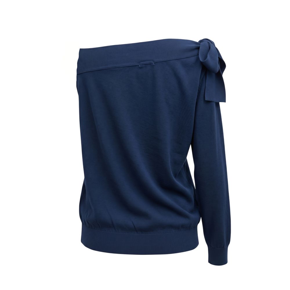 Malo Blue Cotton Women Sweater | Regal Royce