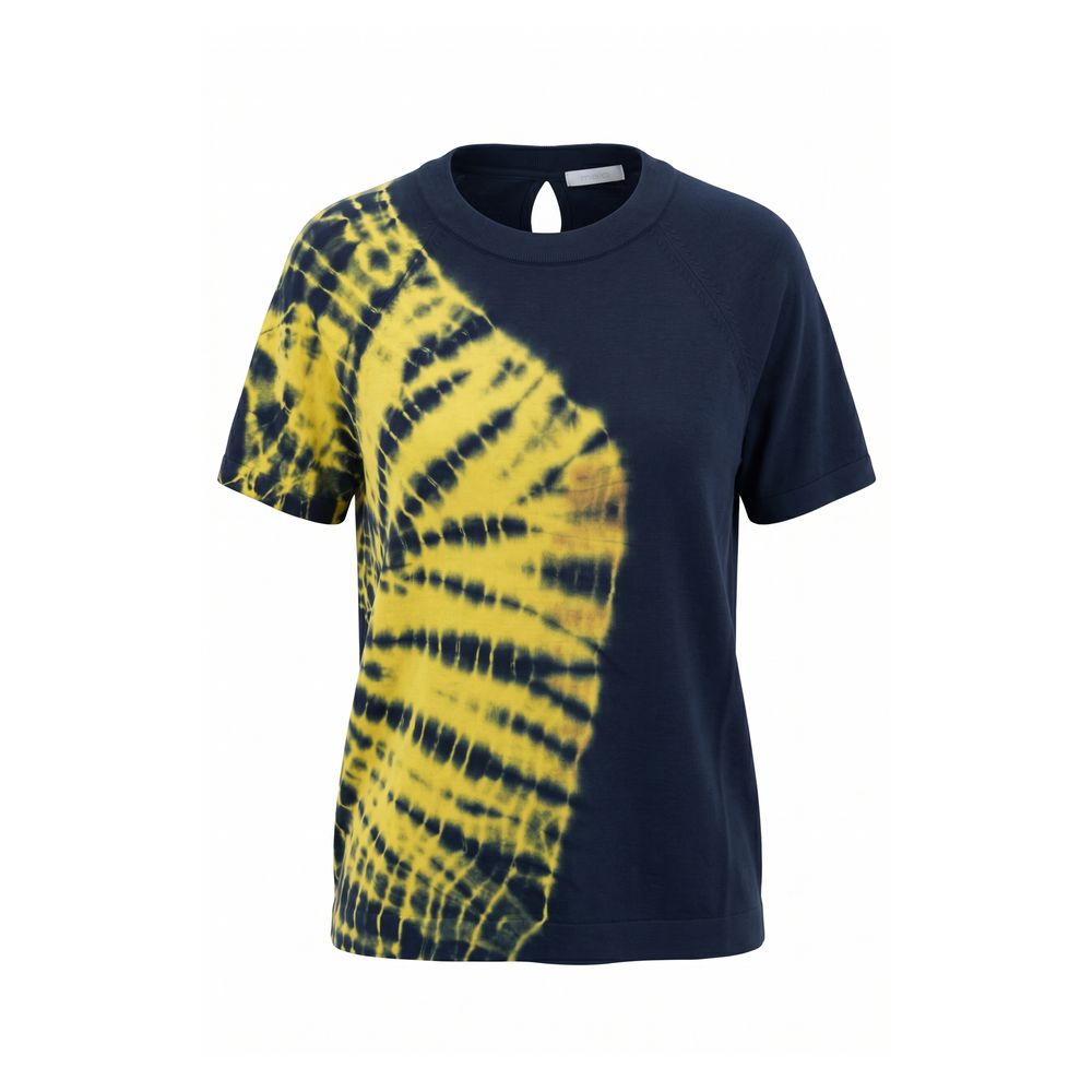 Malo Blue Cotton Women T-Shirt | Regal Royce