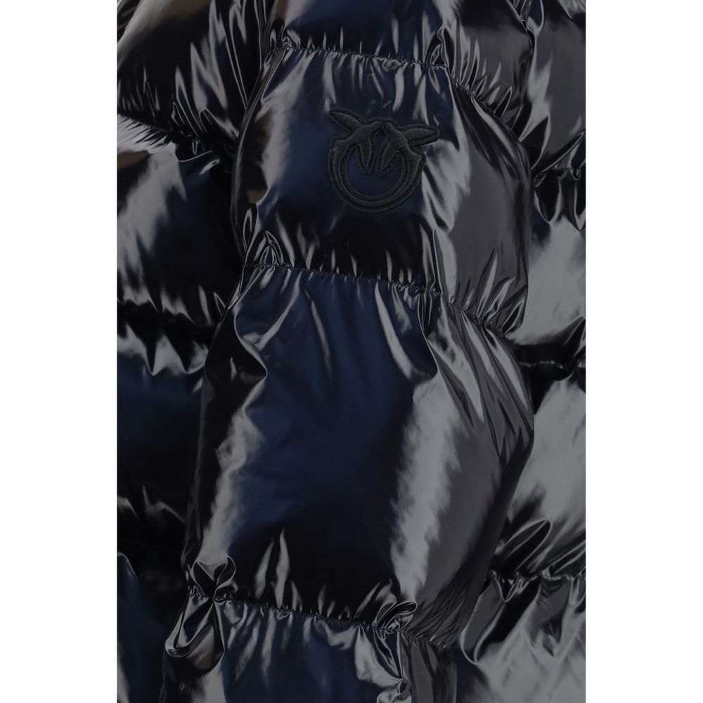 PINKO Black Polyamide Full-Length Jacket | Regal Royce