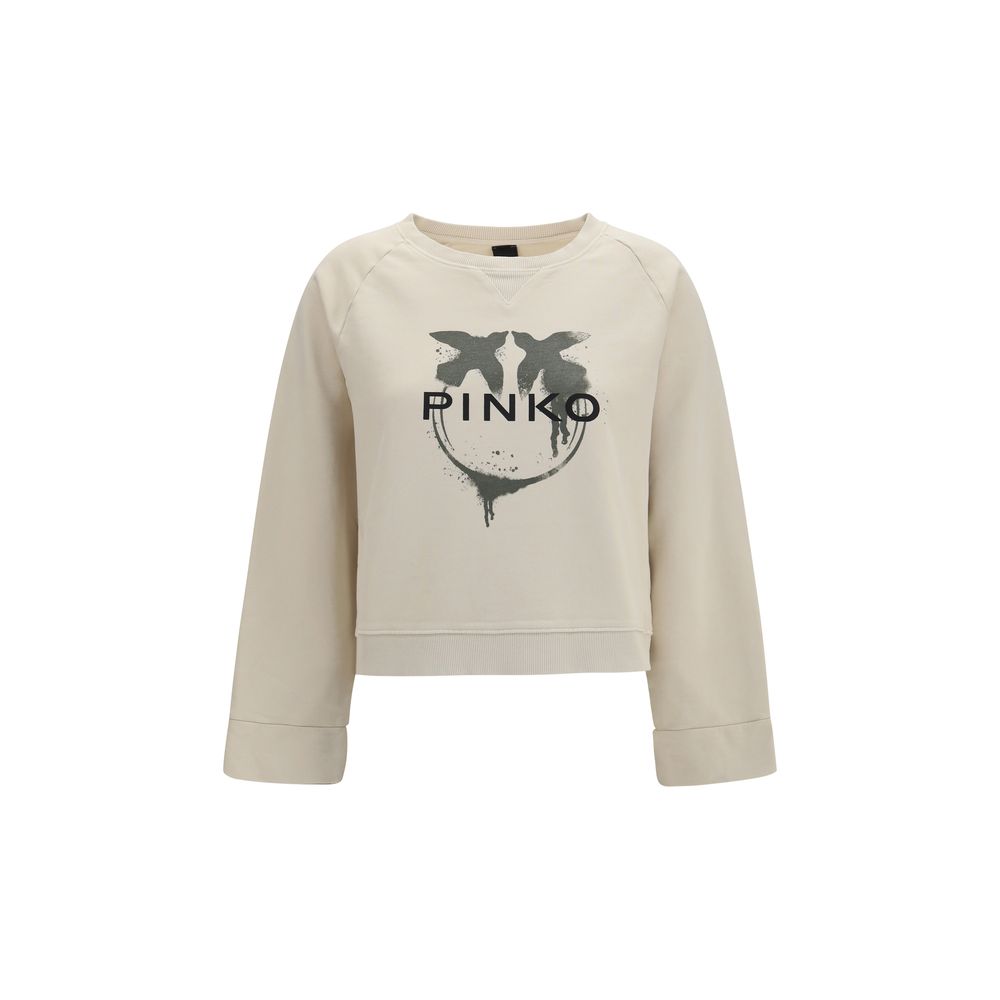 PINKO Beige Cotton Sweatshirt | Regal Royce