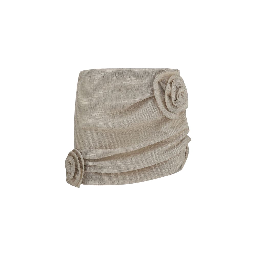 Magda Butrym Beige Lycra Mini Skirt | Regal Royce