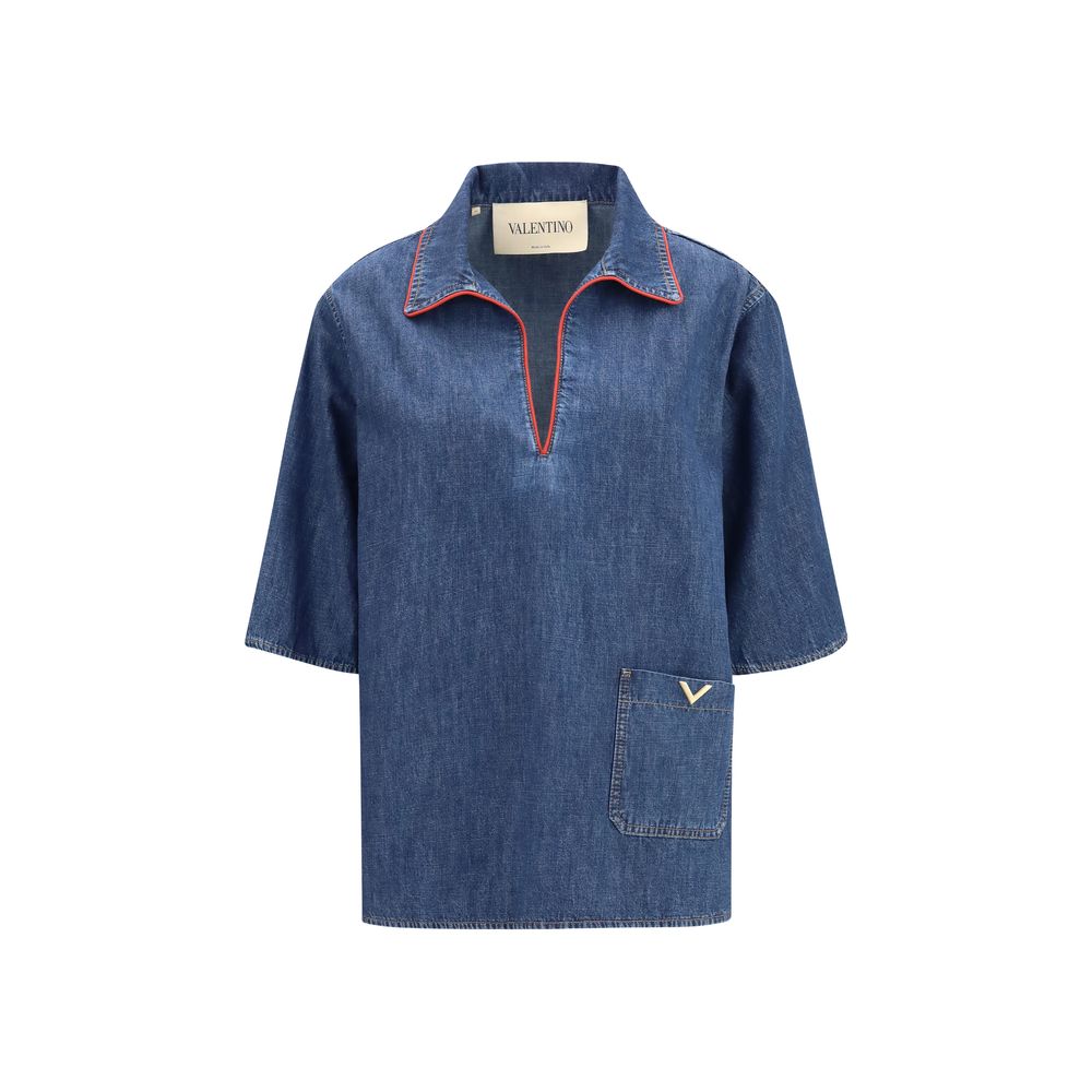 Valentino Garavani Blue Denim Shirt | Regal Royce