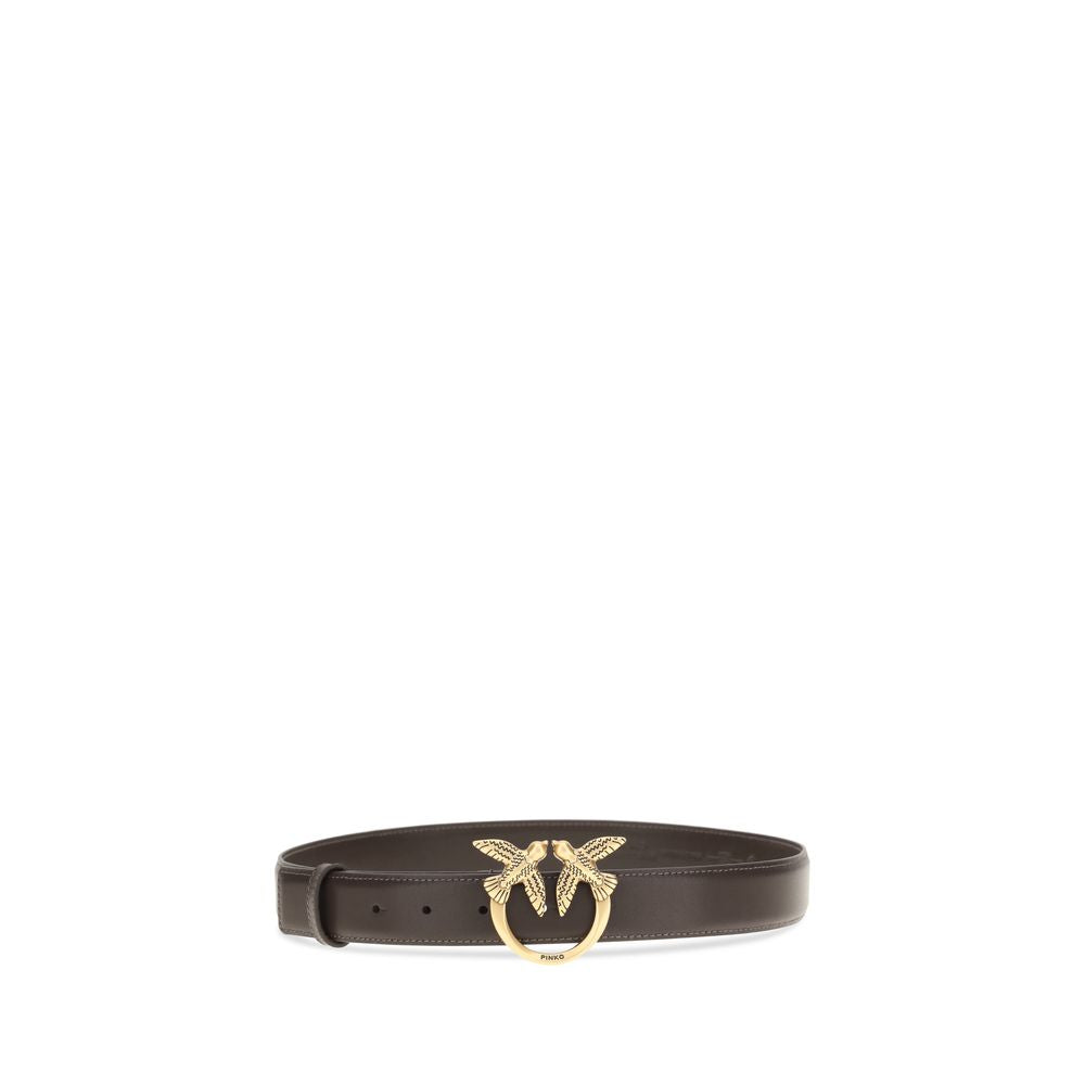 PINKO Brown Calf Leather Bos Taurus Regular Belt | Regal Royce