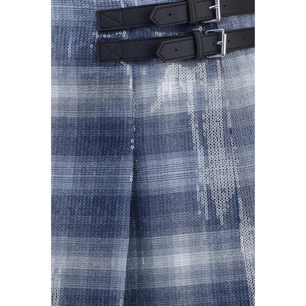 PINKO Blue Polyester Mini Skirt | Regal Royce