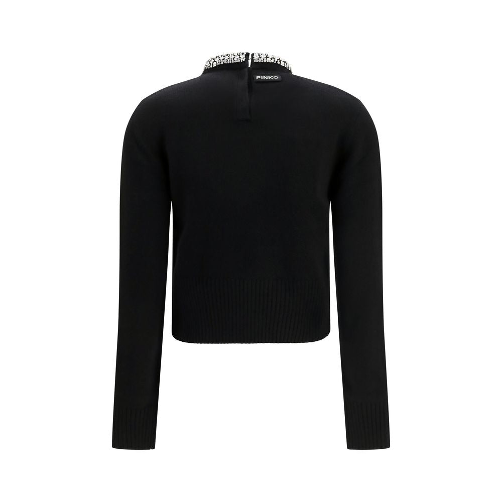 PINKO Black Wool Oves Aries Sweatshirt | Regal Royce