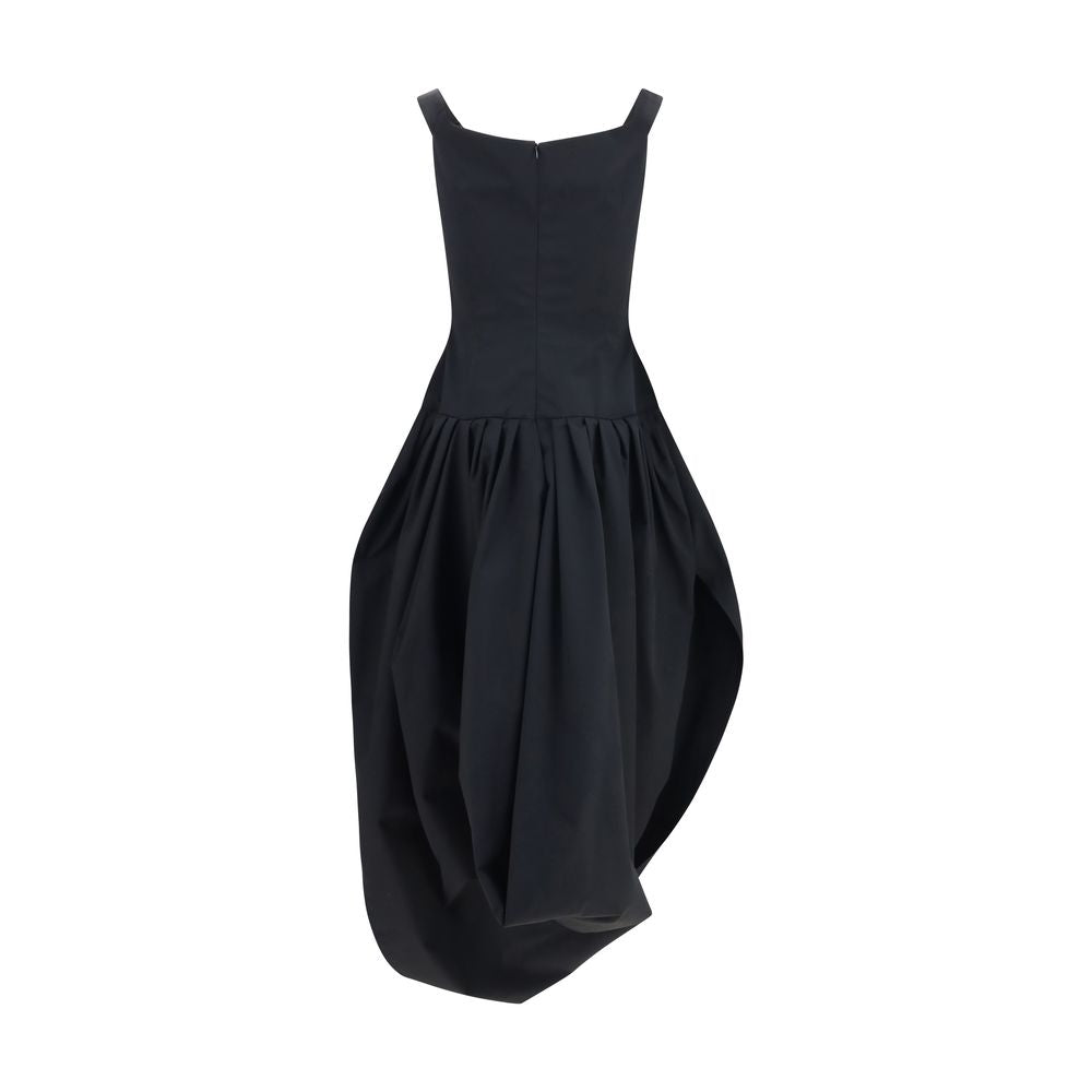 Magda Butrym Black Polyester Casual Dress | Regal Royce