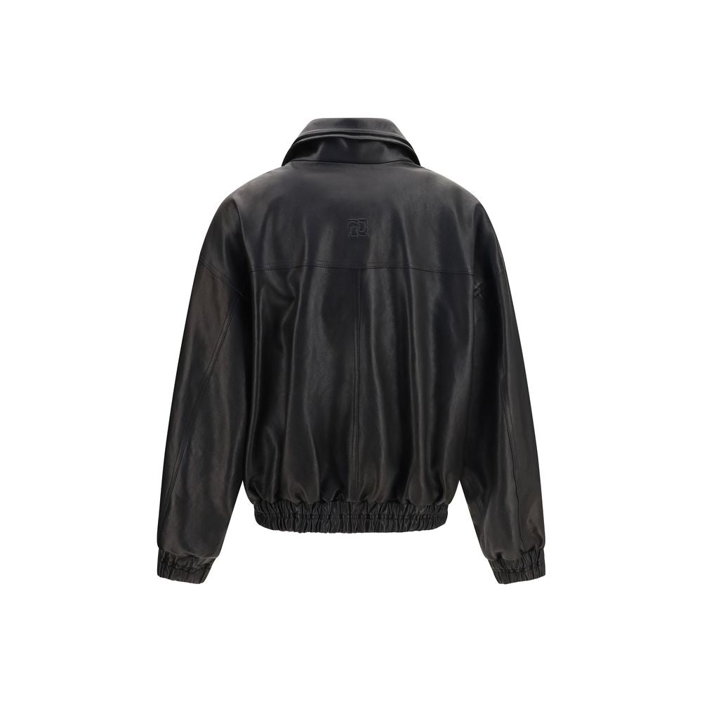 Magda Butrym Black Lambskin Leather Jacket | Regal Royce