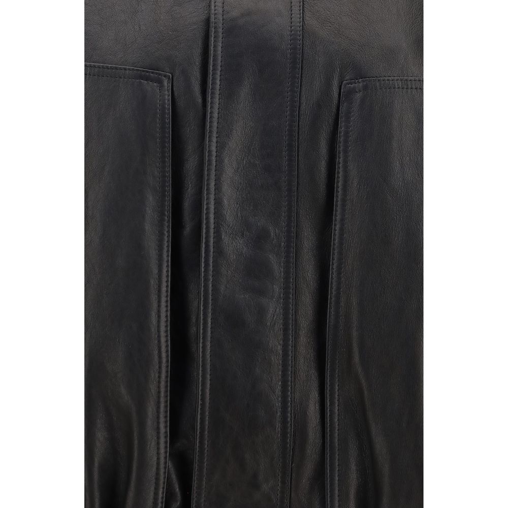 Magda Butrym Black Lambskin Leather Jacket | Regal Royce