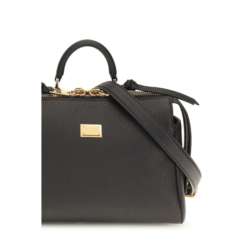 Dolce & Gabbana Black Calf Leather Bos Taurus Handbag | Regal Royce
