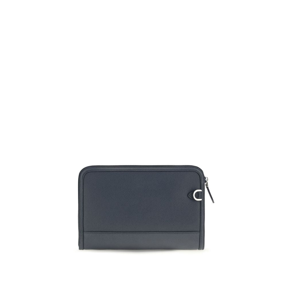 Dolce & Gabbana Blue Calf Leather Bos Taurus Wallet | Regal Royce