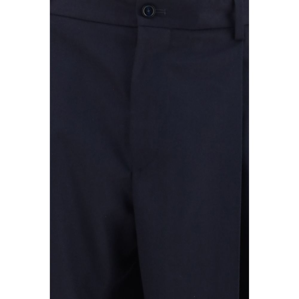 Dolce & Gabbana Blue Wool Oves Aries Dress Pants | Regal Royce
