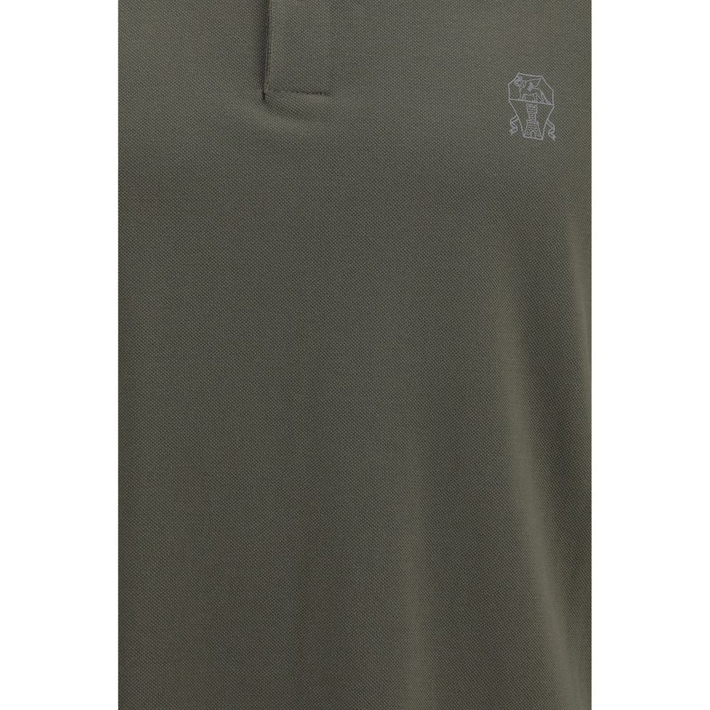 Brunello Cucinelli Bicolor Cotton Polo Shirt | Regal Royce