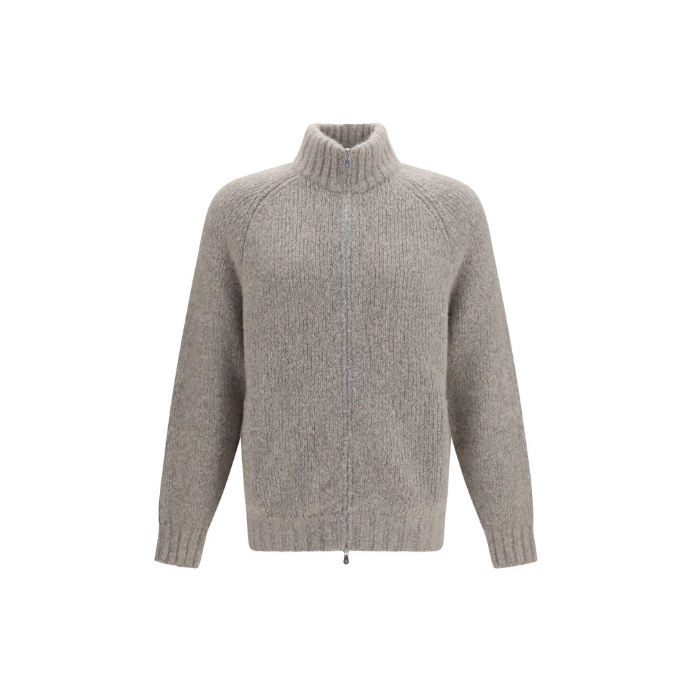Brunello Cucinelli Gray Cashmere Cardigan | Regal Royce
