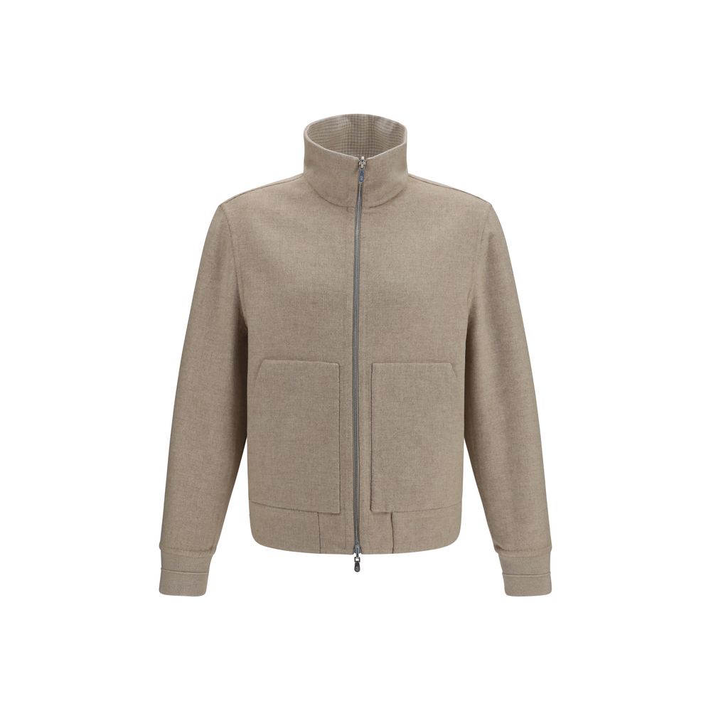 Brunello Cucinelli Beige Cashmere Full-Length Jacket | Regal Royce