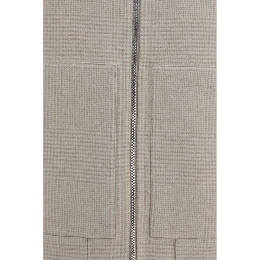 Brunello Cucinelli Beige Cashmere Full-Length Jacket | Regal Royce