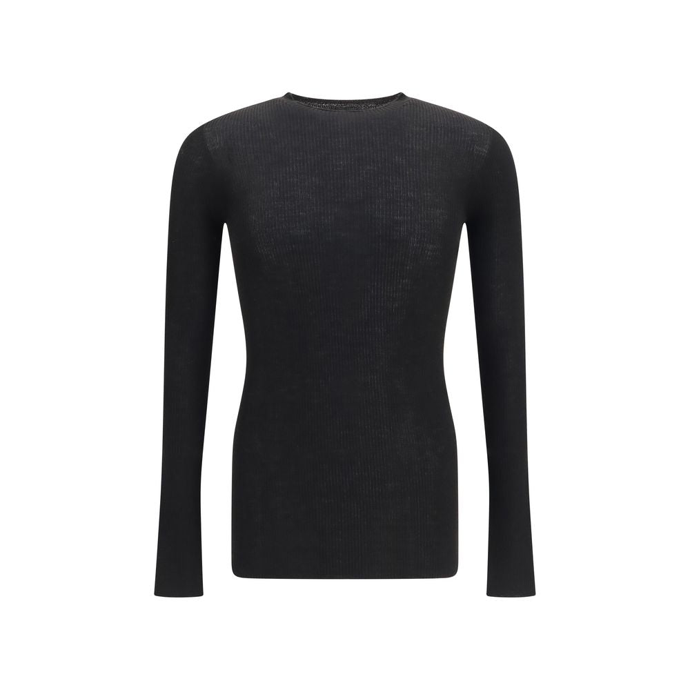 Rick Owens Black Wool Oves Aries Sweatshirt | Regal Royce
