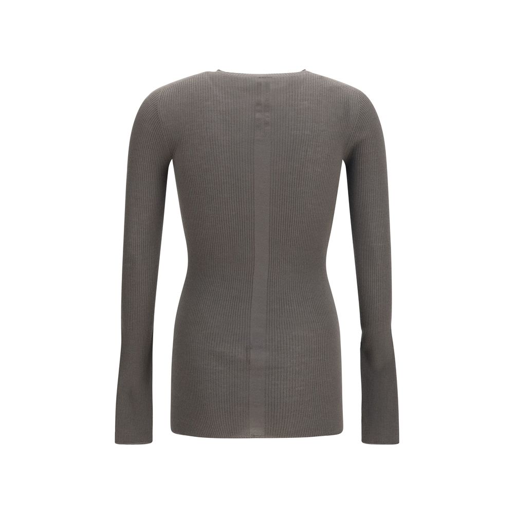 Rick Owens Gray Wool Oves Aries Sweatshirt | Regal Royce