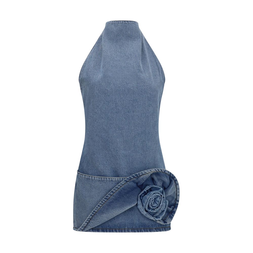 Magda Butrym Blue Cotton Casual Dress | Regal Royce