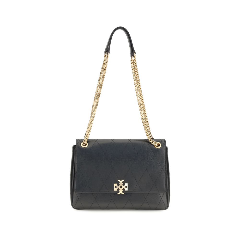 Tory Burch Black Calf Leather Bos Taurus Shoulder Bag | Regal Royce